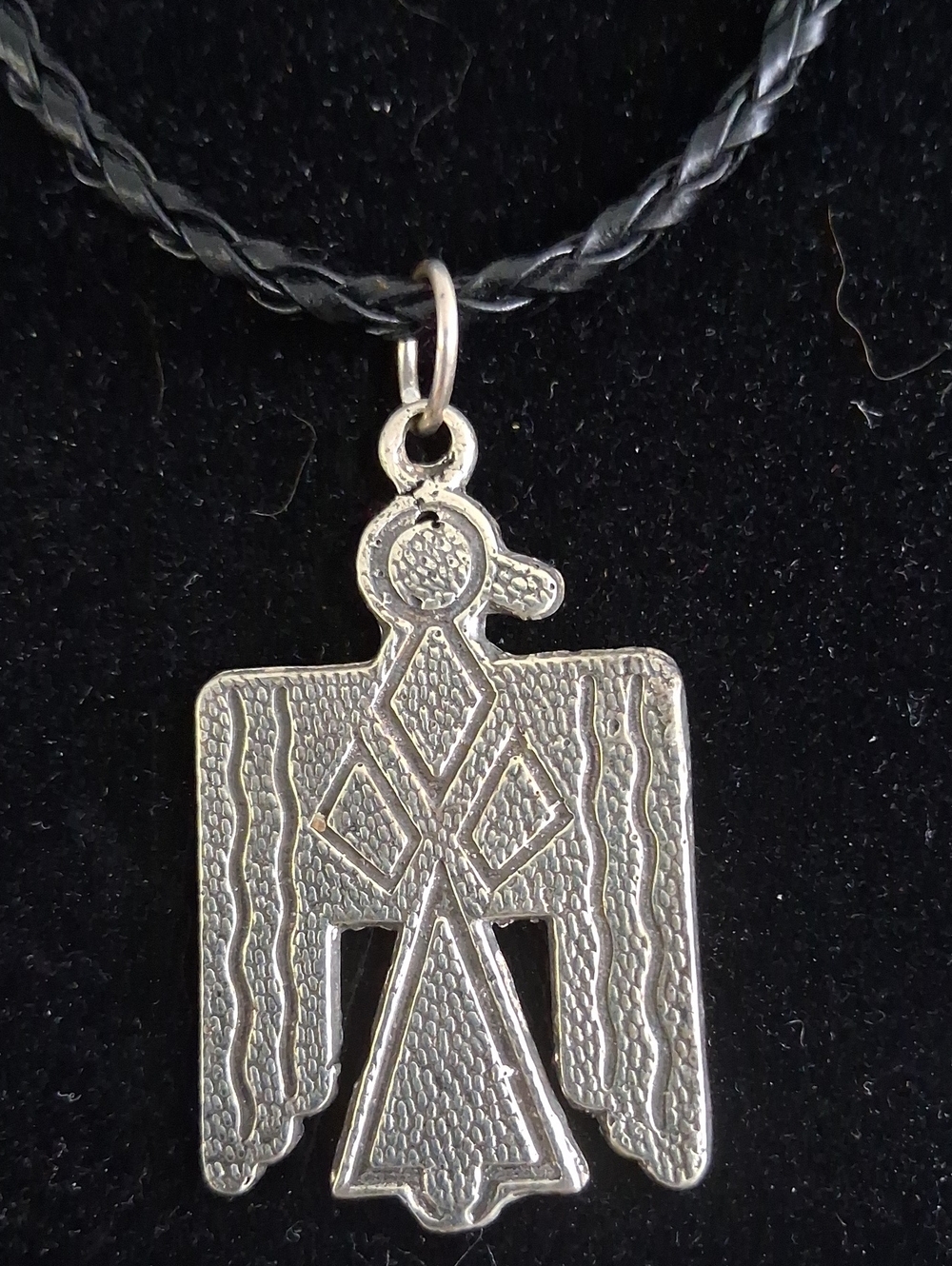 Sterling Silver Thunderbird Pendant Necklace